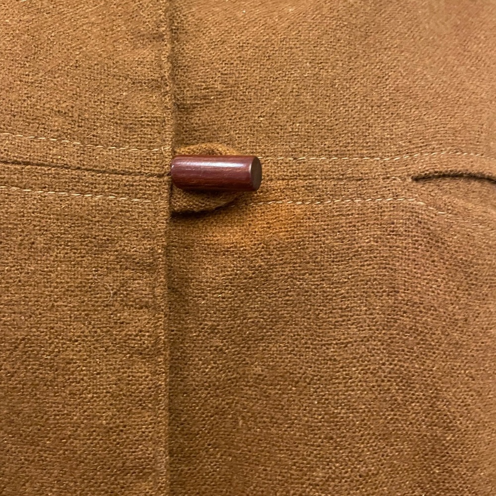 Vintage Christian Dior Coffee Brown Cardigan Jacket Womens Size 10 - Picture 7 of 7
